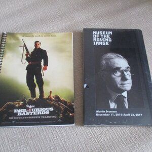 Set of 2 Movie-Themed Journals Inglorious Basterds & Martin Scorsese NEW